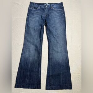 Women’s 7 For All Mankind Dark Blue Dojo Flare Jeans